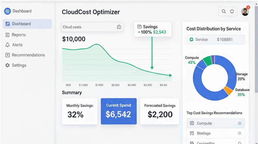 CloudCost Optimizer - Analytics Dashboard
